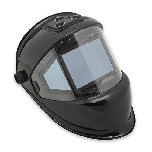 TGR Panoramic 180 View Solar Powered Auto Darkening Welding Helmet - True Color (BLACK)