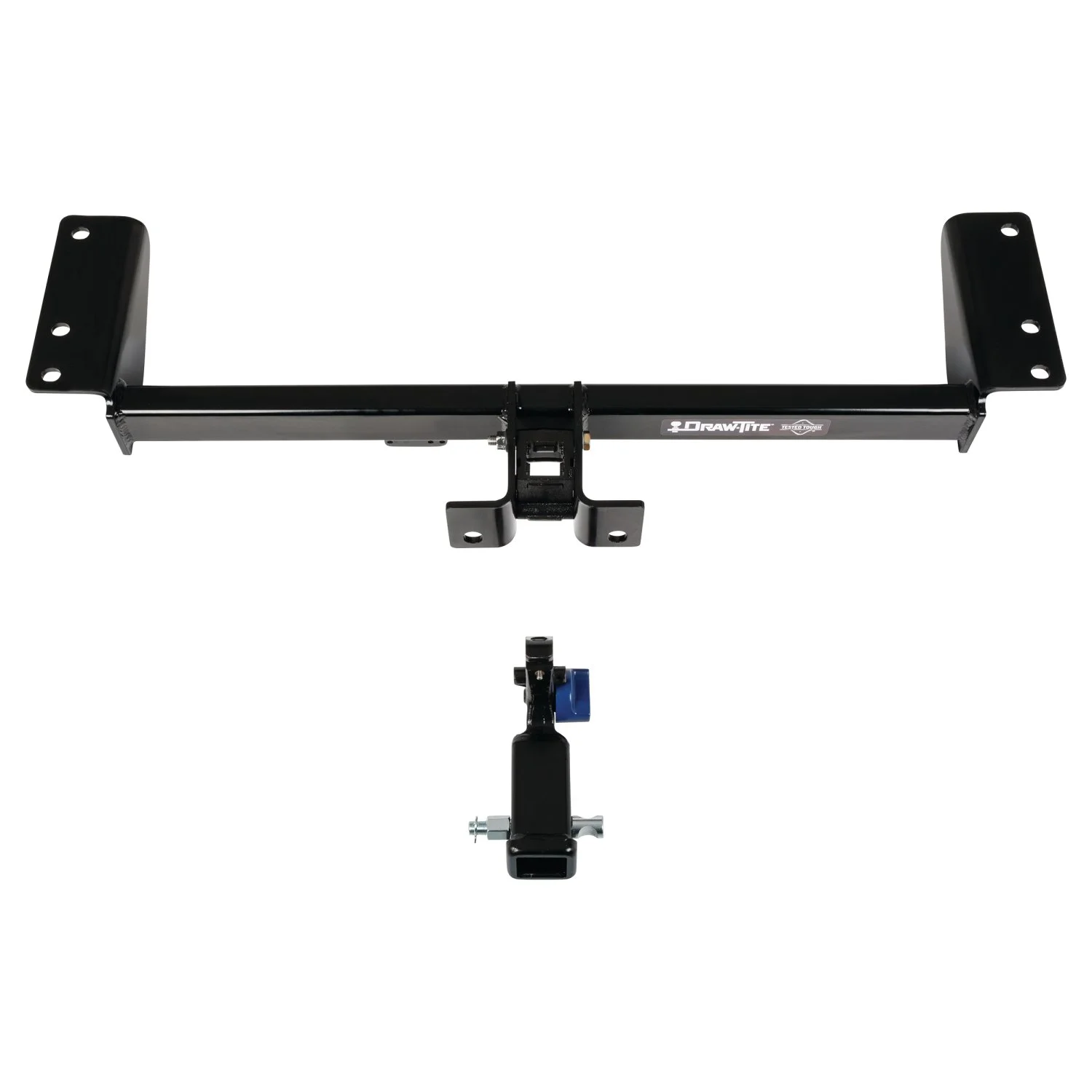 2017-2023 Cadillac XT5 Draw-Tite Hidden Hitch? Completely Hidden Trailer Hitch 2-Inch Removable Receiver, Black w/ Plug-n-Play Wiring Kit 76924