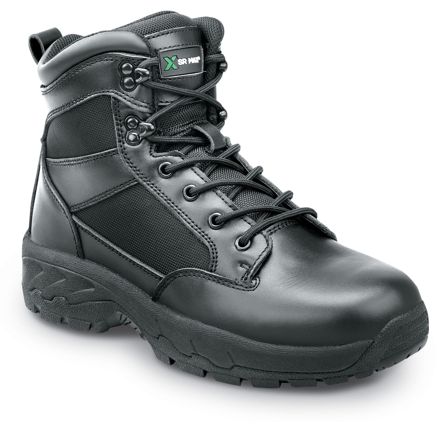 SR Max Jasper, Men's, Black, Soft Toe, Side-Zip, Slip Resistant Tactical Work Boot. (14.0 M)