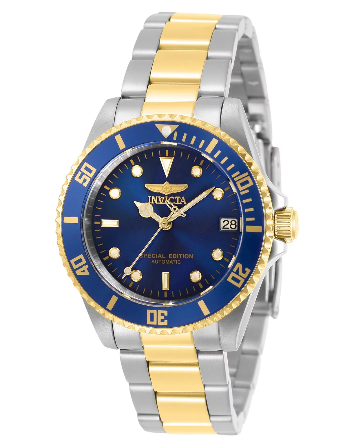 Invicta Women's 30604 Pro Diver Store Exclusive Automatic 3 Hand Blue Dial Watch