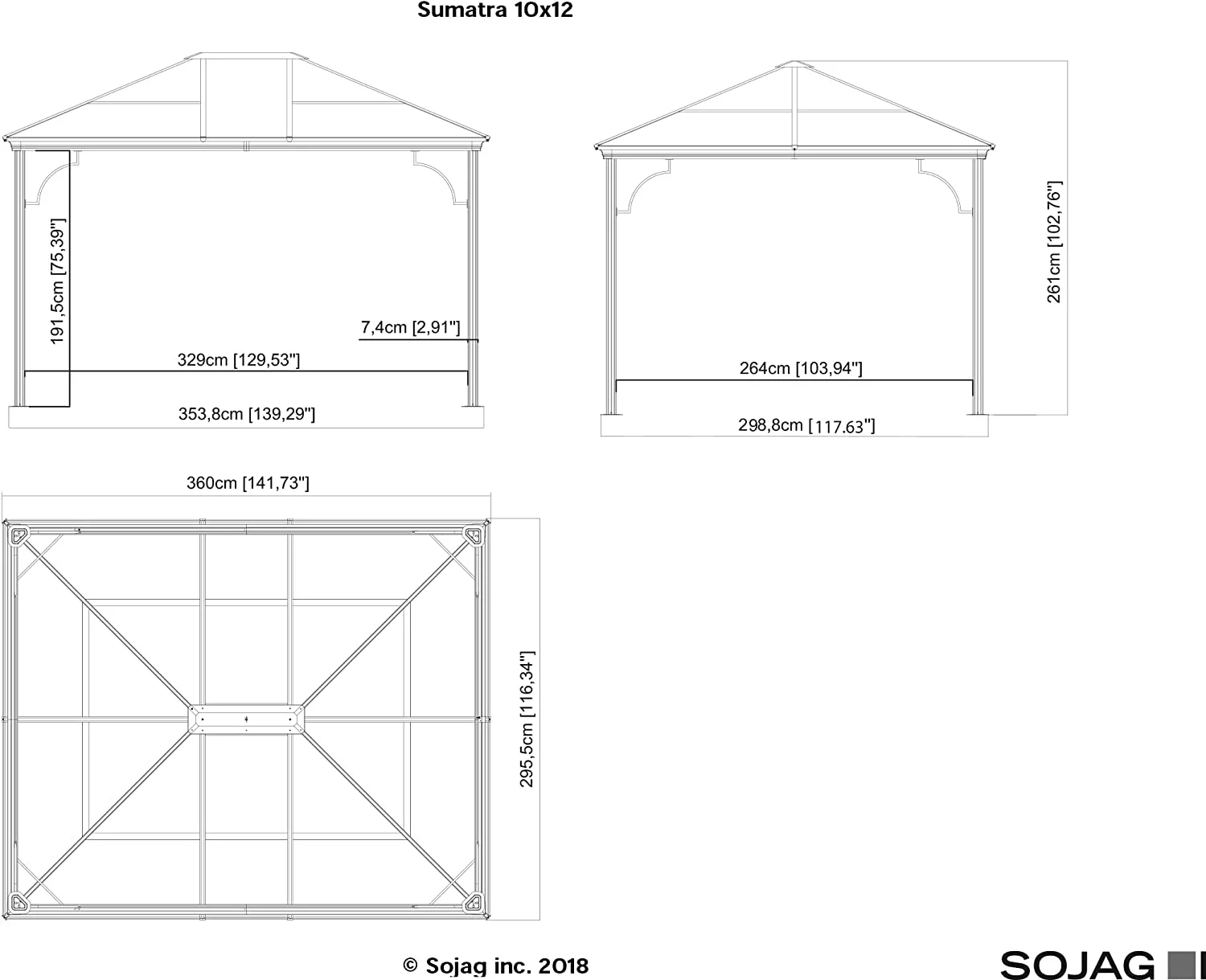 Sojag Sumatra Brown curtains 10'x12' polyester