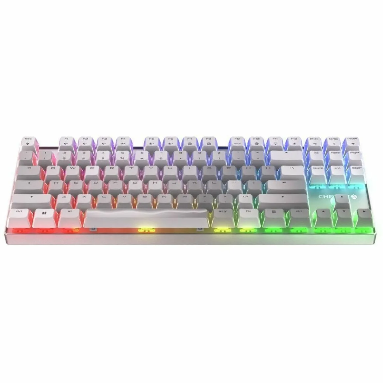 Cherry MX 8.2 TKL Wireless Gaming Keyboard. Compact TenKeyLess. Mechanical 87 Keys RGB Backlit Keys ABS Keycaps. MX Red Switch. Aluminum Carrying Case Included.