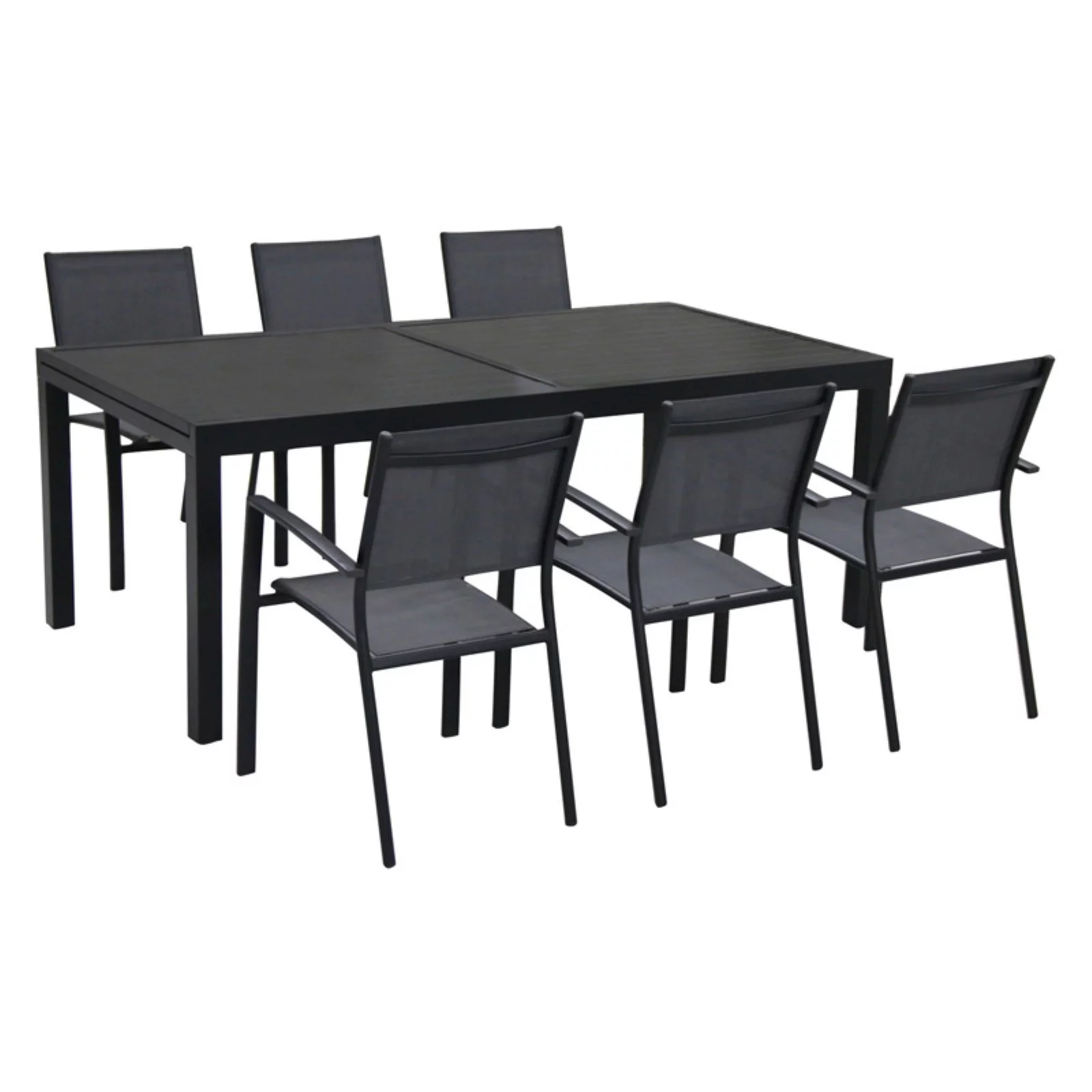 Hanover Outdoor Naples 7-Piece Dining Set in Grey