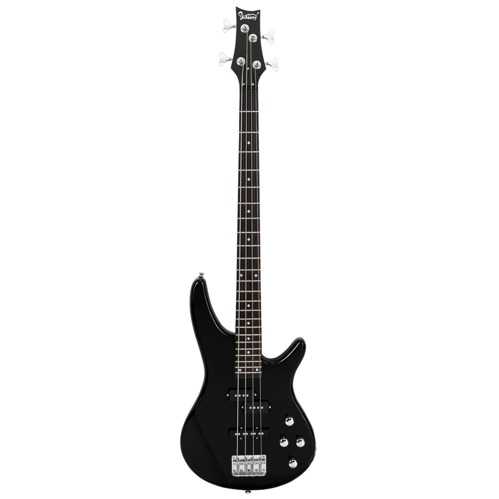 BMTBUY Glarry GIB 4 String Full Size Electric Bass Guitar SS pickups and Amp Kit Black