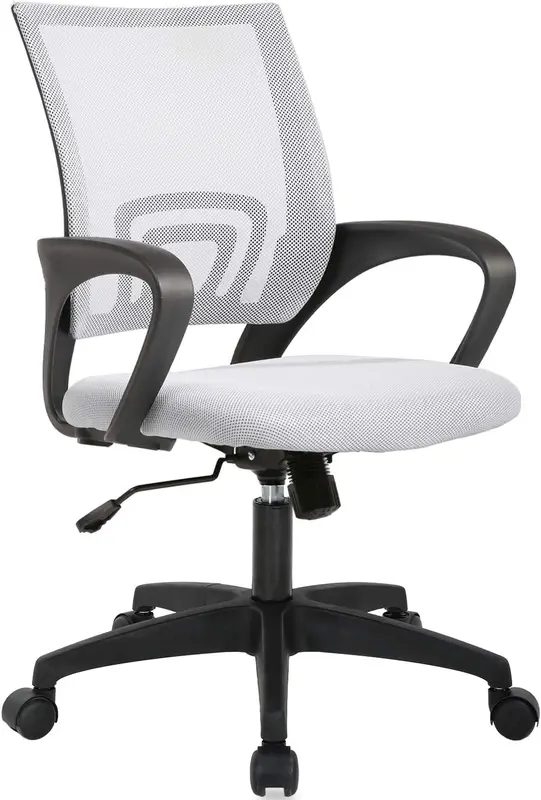Home Office Chair Ergonomic Desk Chair Mesh Computer Chair with Lumbar Support Armrest Executive Rolling Swivel Adjustable Mid