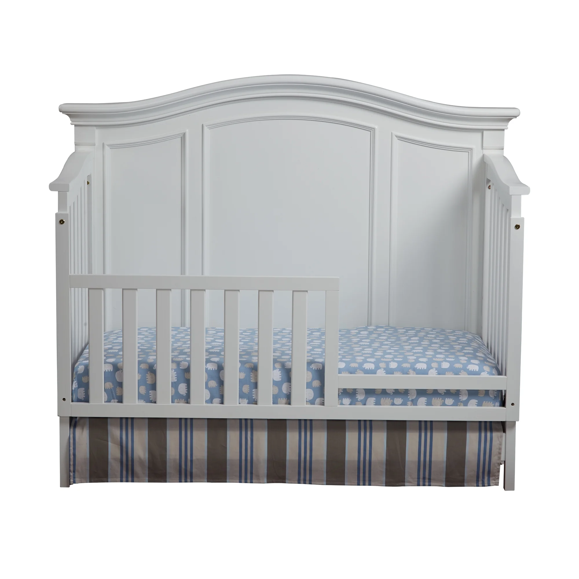 DeeHome Glendale 4-in-1 Convertible Crib Pure White