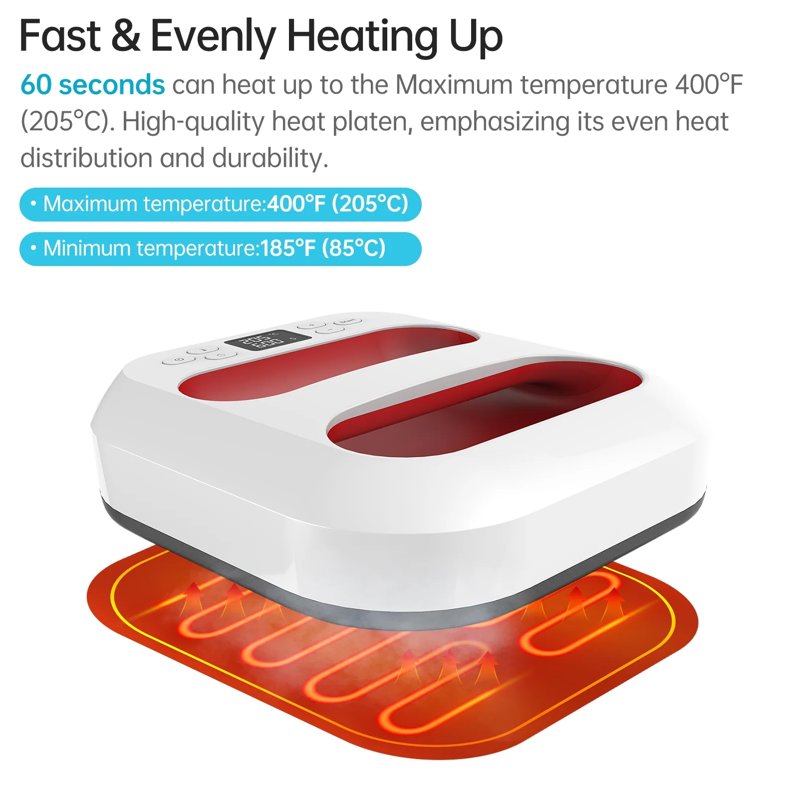 Heat Press Machine,Vinyl Shirt S Iron Press Heat Sublimation And Vinyl Function Sublimation And Shutdown Safety Function Press Heat Heat Adjustable And Vinyl Shirt Temperature And Auto