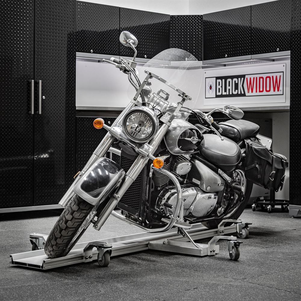 Black Widow Pro Aluminum Motorcycle Dolly 1,500 lb. Capacity