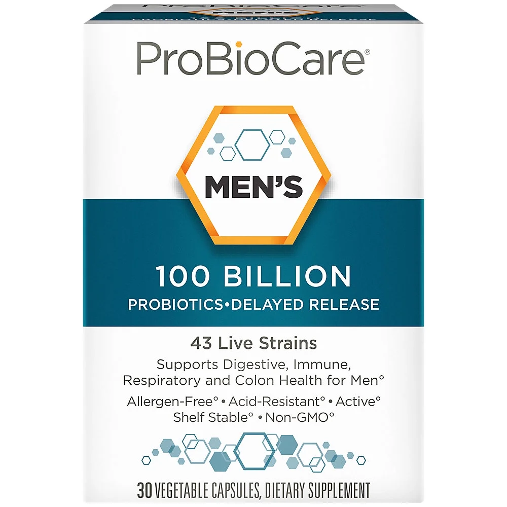 Probiotic for Men - 100 Billion CFUs - Supports Digestive Health (30 Vegetable Capsules)