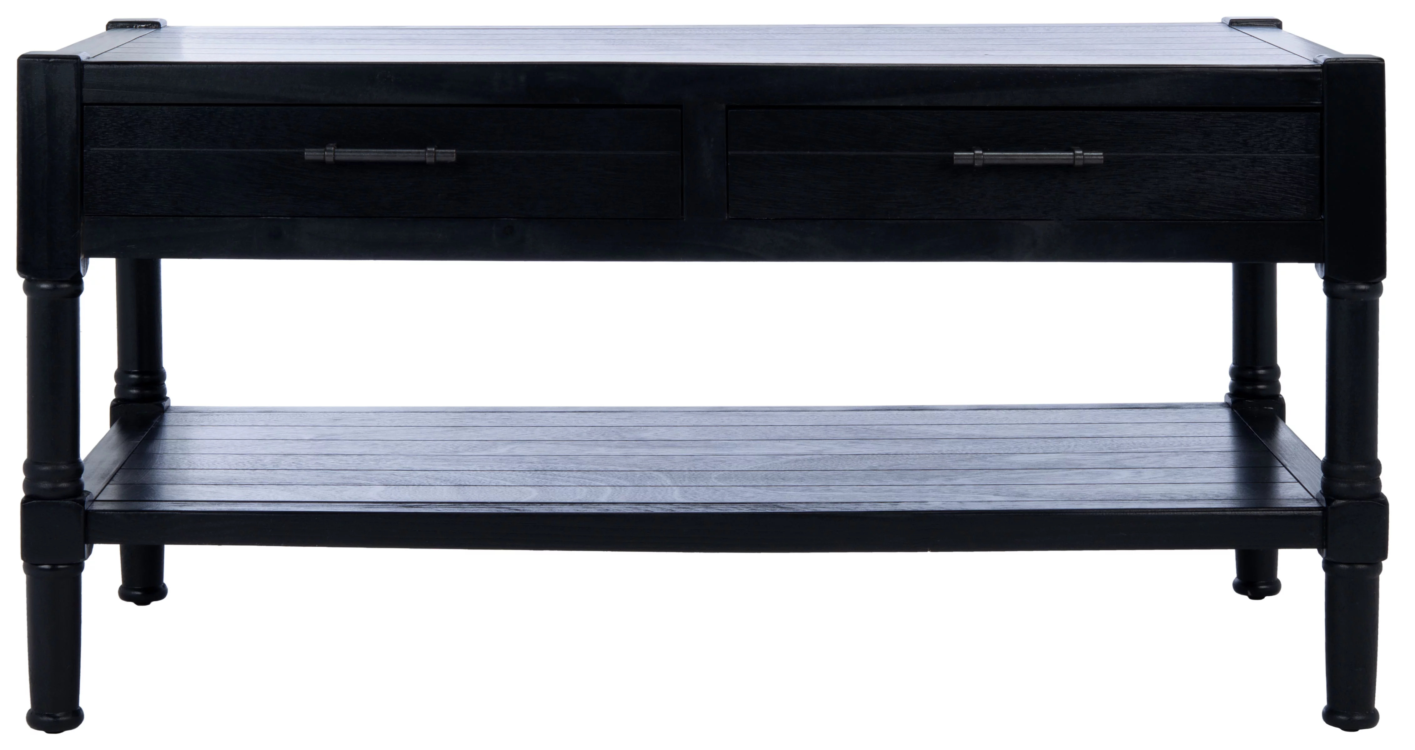 SAFAVIEH Filbert Solid 2 Drawer Coffee Table, Black