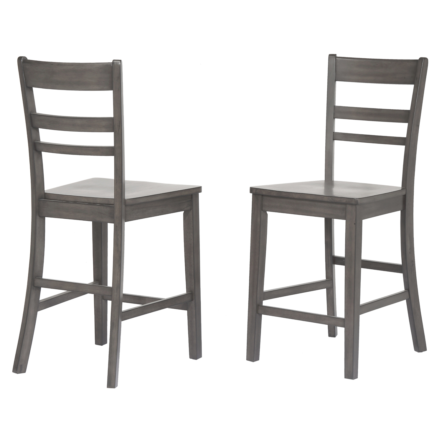 HomeStock 3 Piece Kitchen island Set , Gray Tile Top , 2 Barstools