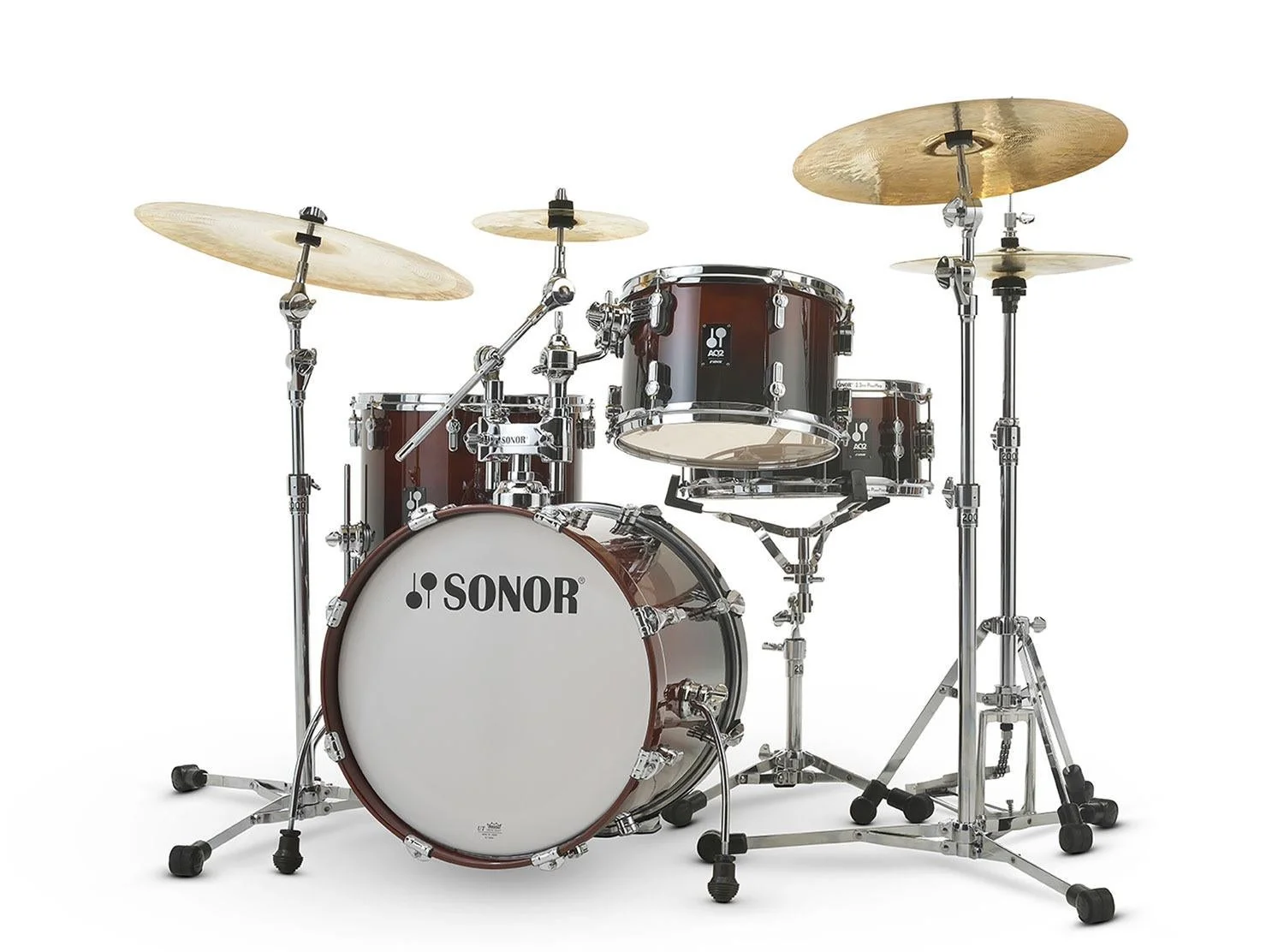 Sonor AQ2 Bop Maple 4-Piece Drum Shell Pack (Brown Fade)