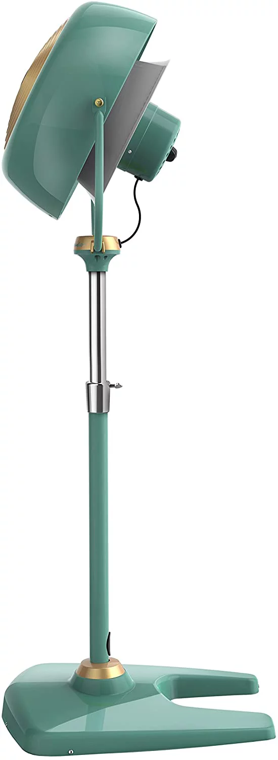 Vornado VINTAGE Whole Room Pedestal Air Circulator,  3 Speeds with Adjustable Height 42-55″ and Full Action Pivot Head Included