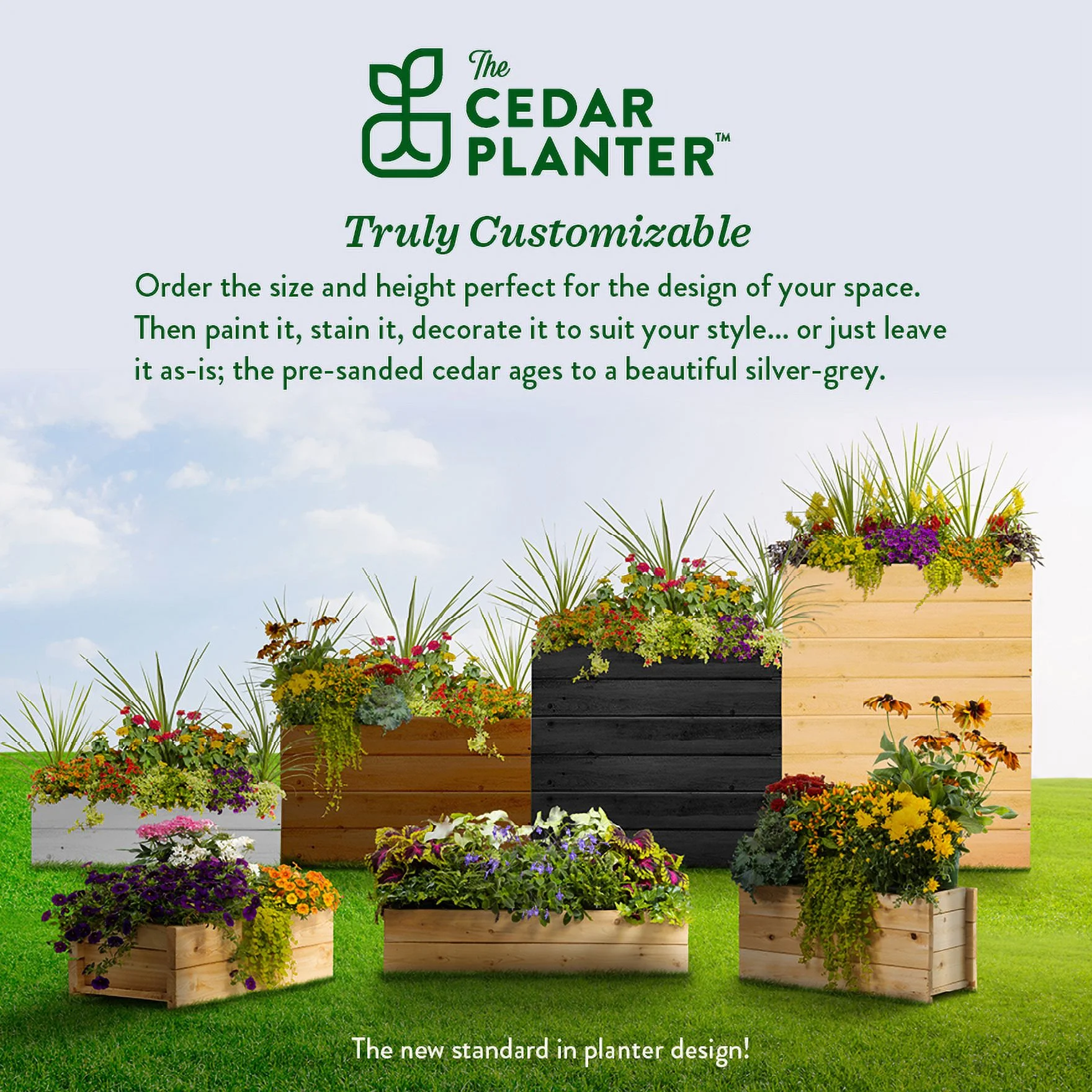 Greenes Fence 32 in. x 11 in. x 10 in. Cedar Wood Planter Box