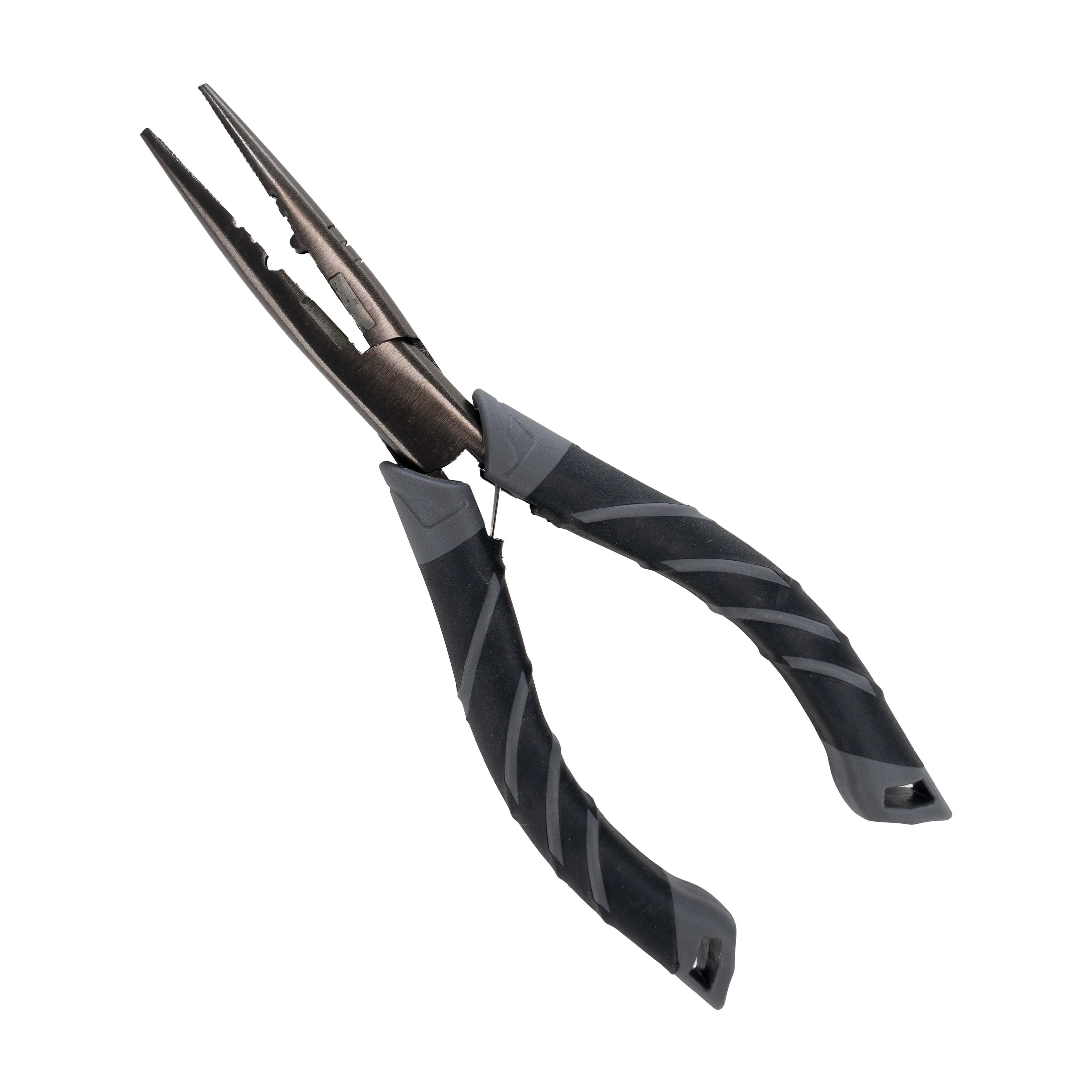 Ozark Trail 6 inch Stainless Steel Pliers with Soft Grip. Fishermans Needle Nose Plier.