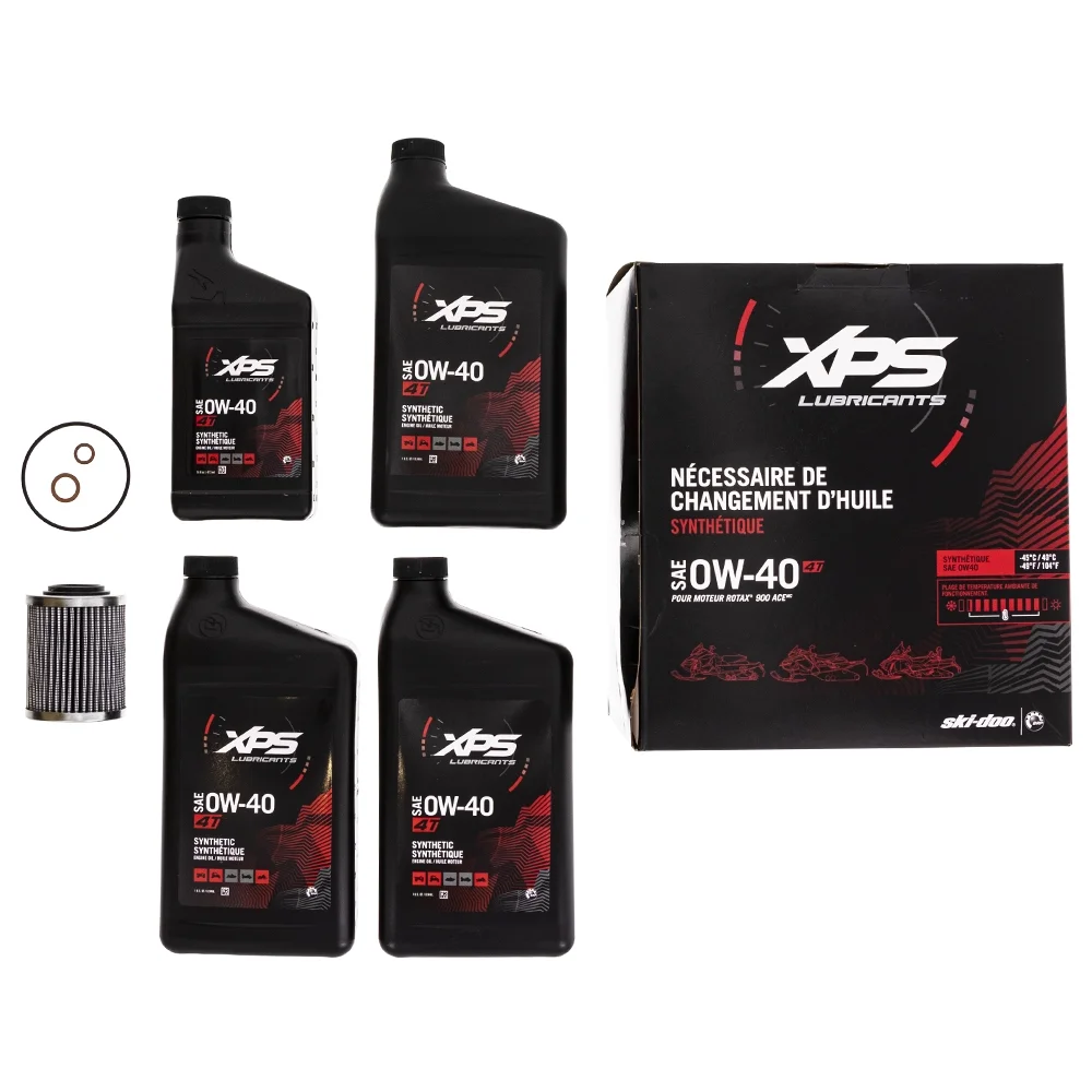BRP 779254 Can-Am 4T 0W-40SAE Full Synthetic XPS Oil Change Kit OEM Ski-Doo Rotax 900 ACE