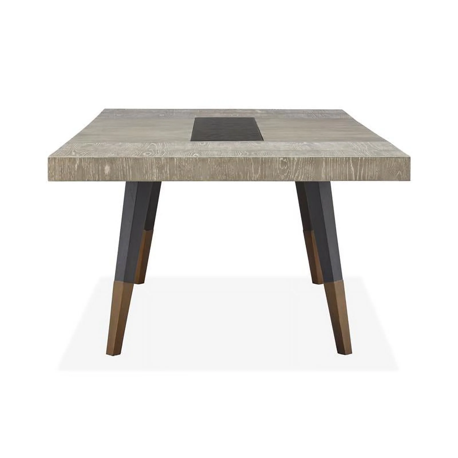 Pemberly Row Modern Rectangular Dining Table in Black Finish