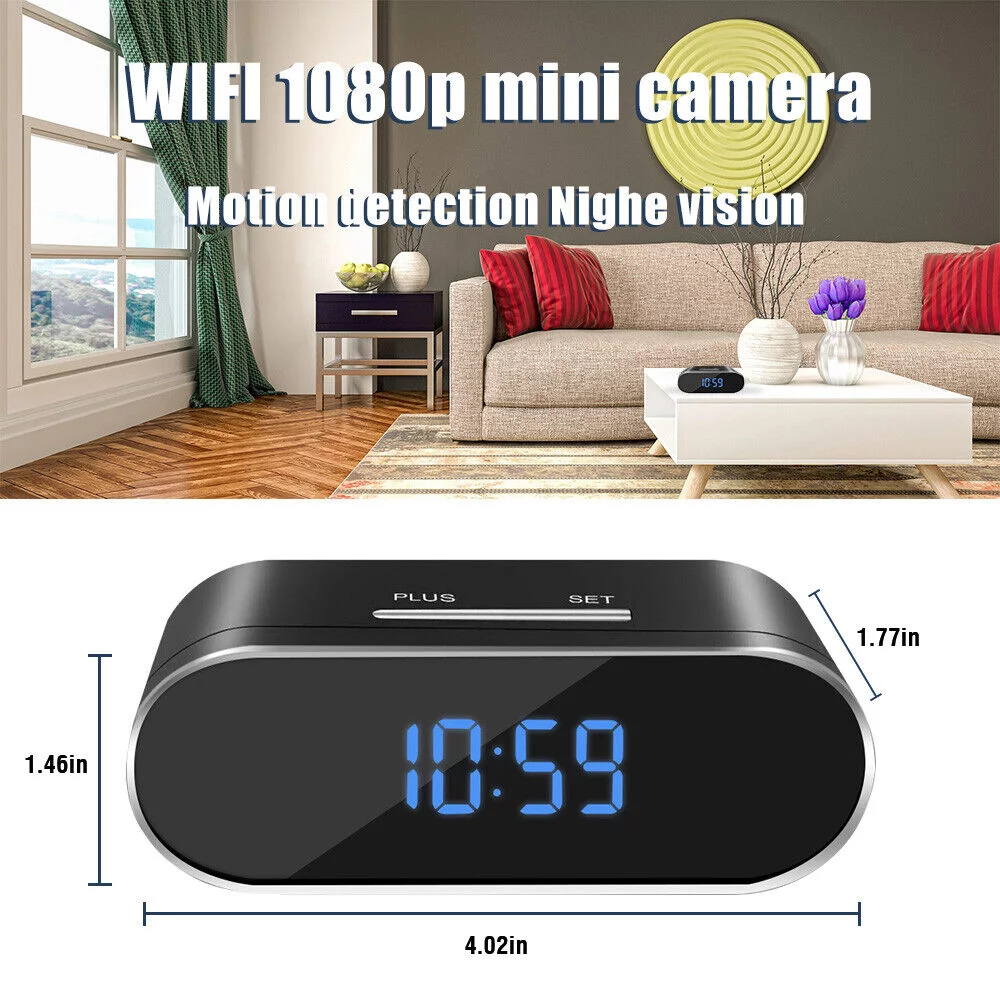 DFITO Camera HD 1080P Wifi Wireless Home Security Camera with Night Vision Security Alarm