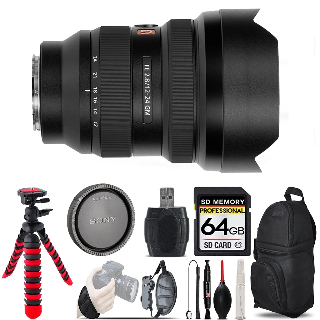 Sony FE 12-24mm f/2.8 GM Lens  - 64GB Special Kit