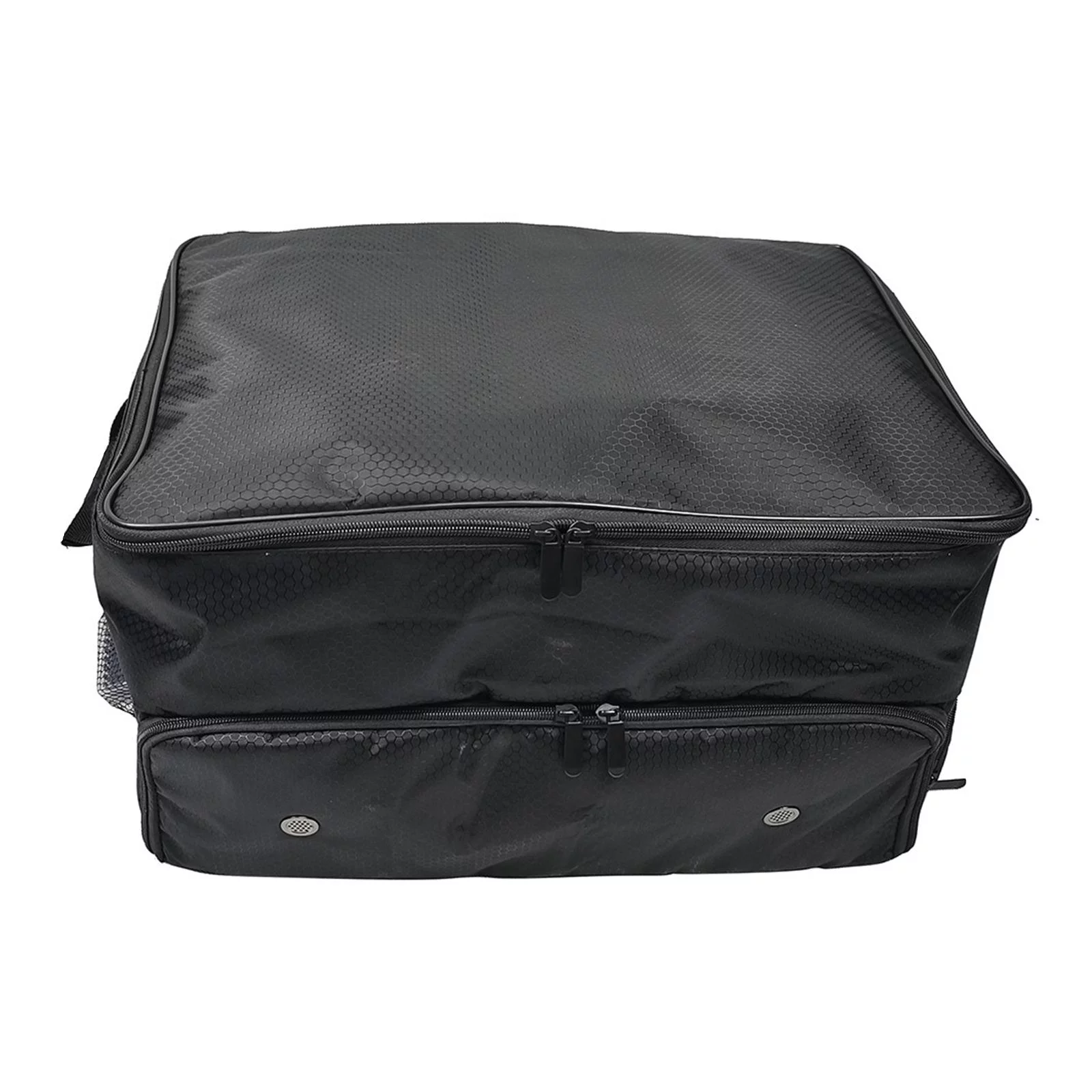 Golf Trunk Organizer Locker for Car Large Capacity 2 Layer Multipurpose Zipper Travel Bag Golf Storage Bag for Clothing, Balls,