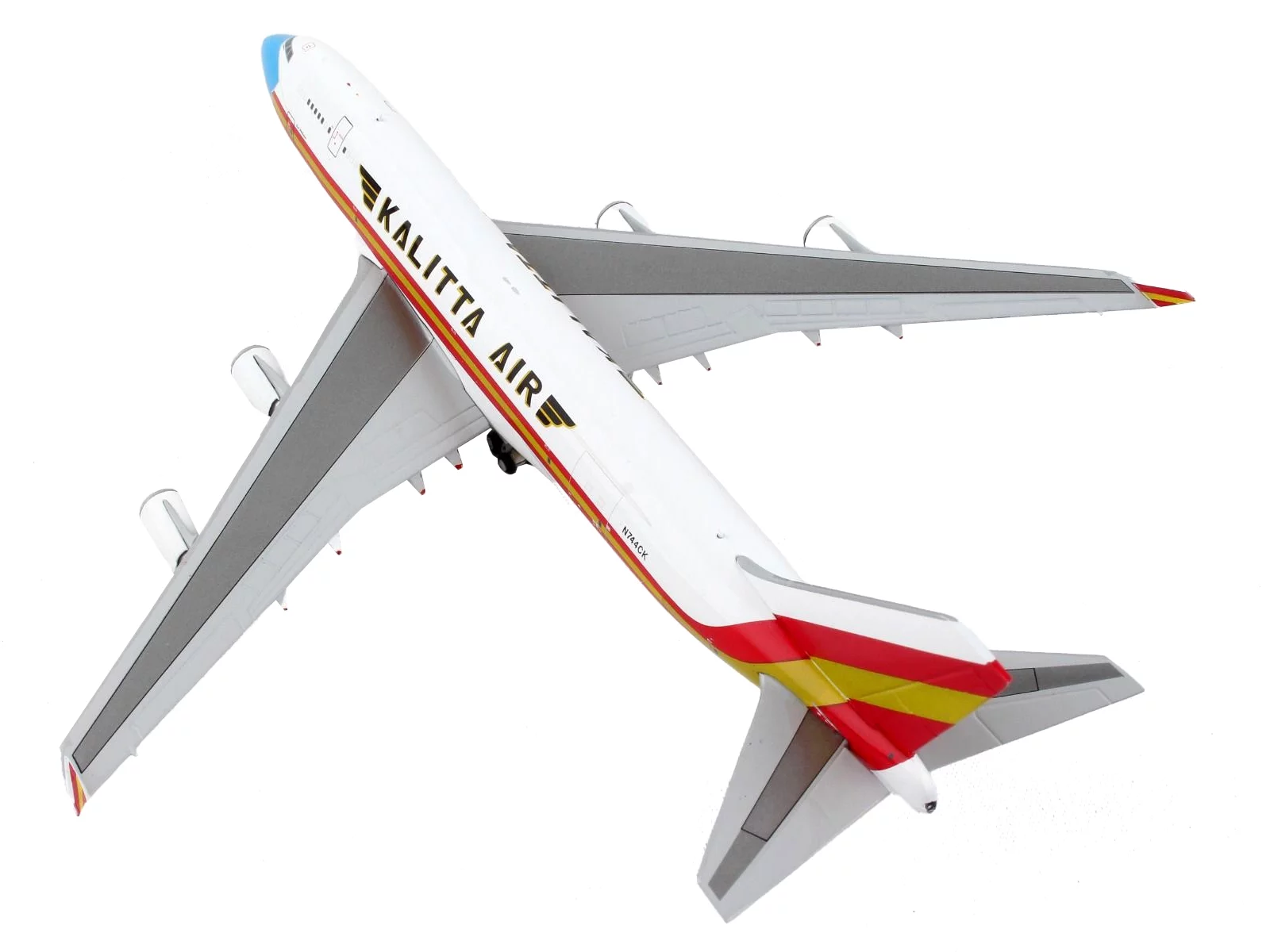 Gemini Jets GJ1999 1-400 Scale No.N744Ck Reg Kalitta 747-400Bcf Mask Livery Model Airplane