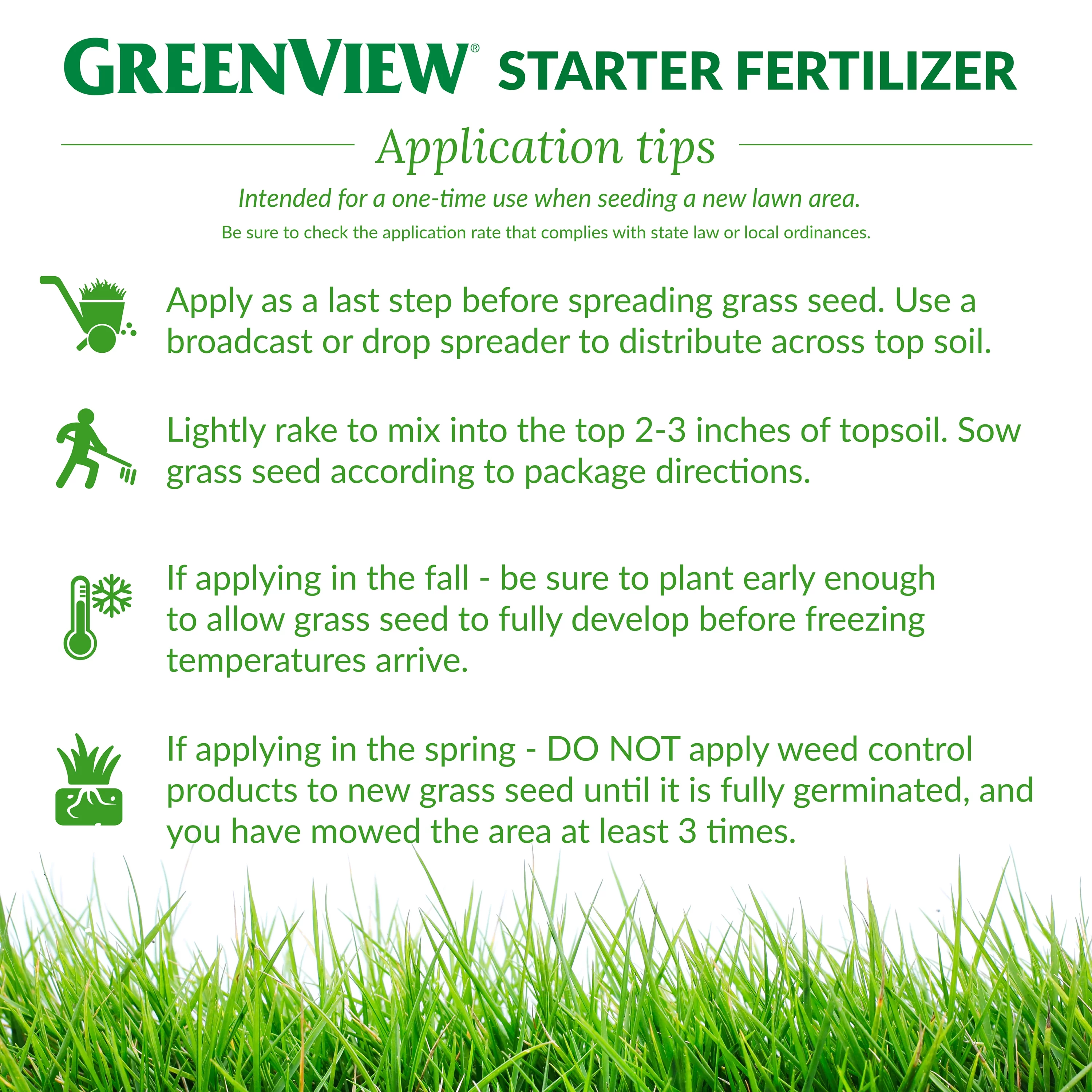 GreenView Starter Fertilizer - 16 lb. - Covers 5,000 Sq. ft.