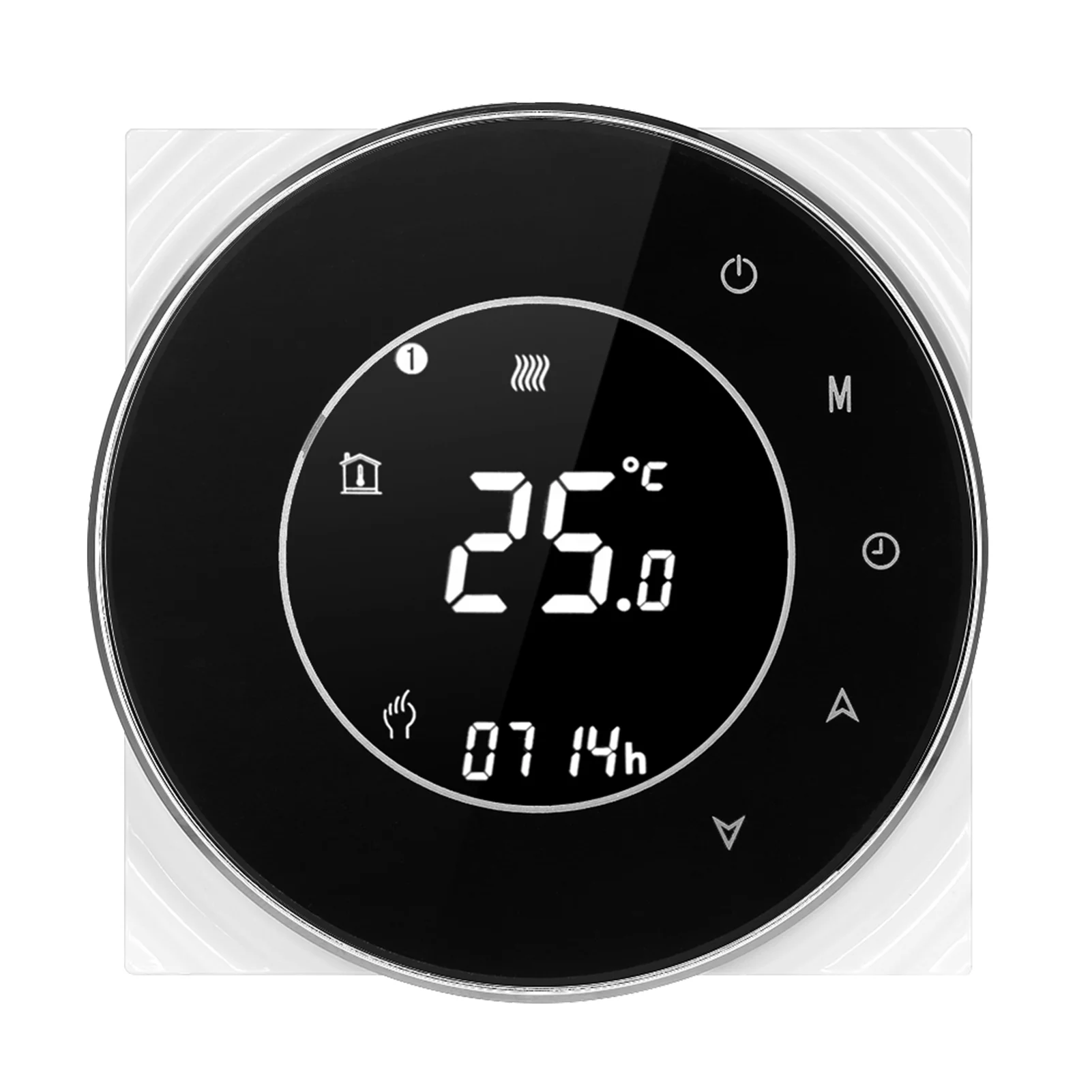 Anself 95-240V Smart Programmable Electric Heating Controller Voice APP Control Backlight LCD Electric Heating Thermoregulator Compatible with Echo Home Tmall Genie