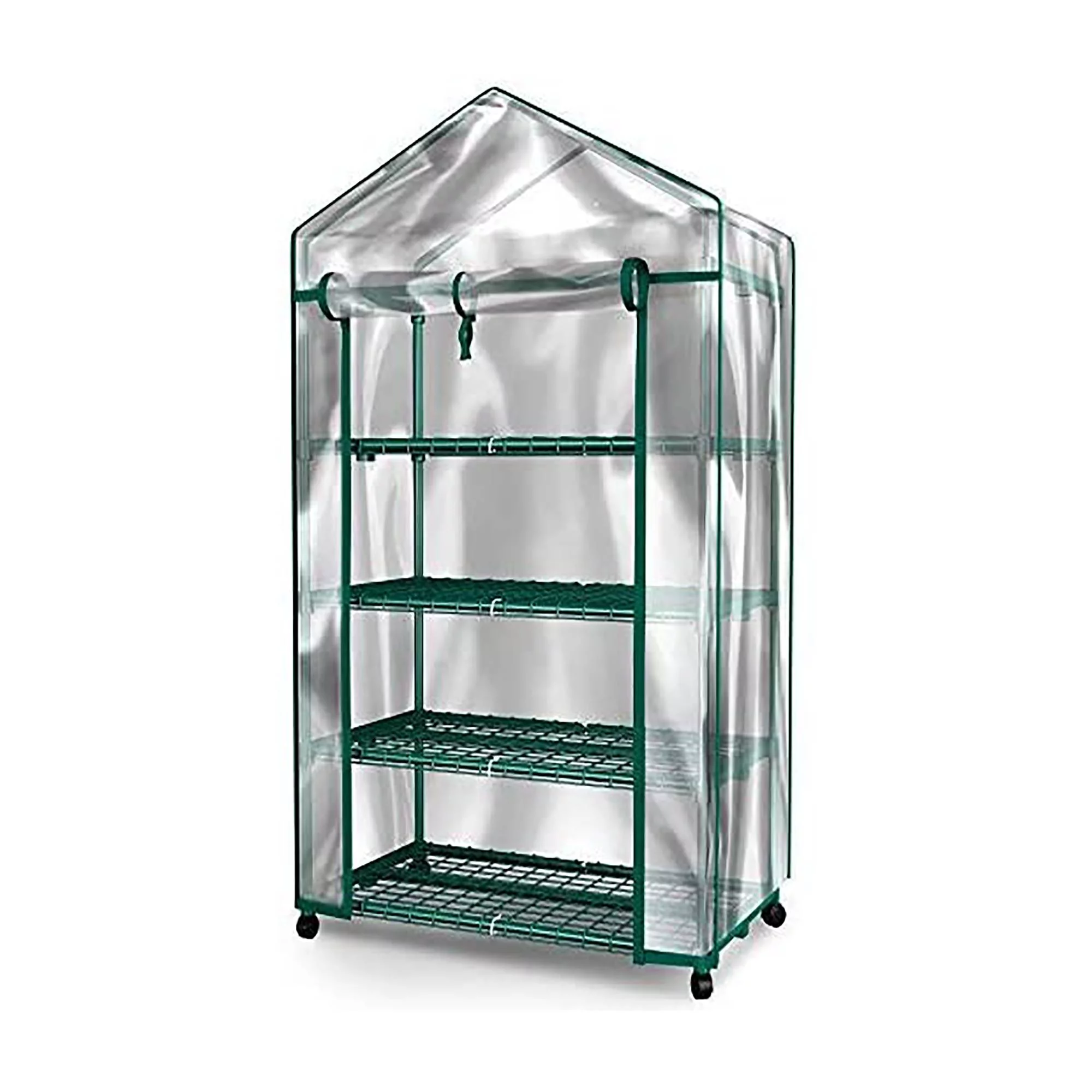 Mini Greenhouse - 4 Tiers Indoor Outdoor Greenhouse With wheels-Use for Plants