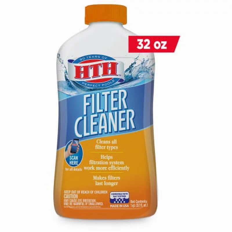 HTH QT Filter Cleaner Cleans Pools & Surfaces Effectively Non-Toxic &, Each