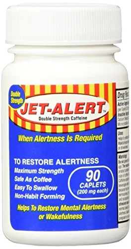 Jet-Alert Double Strength Alertness, 200mg-90 Ct 2 Pack