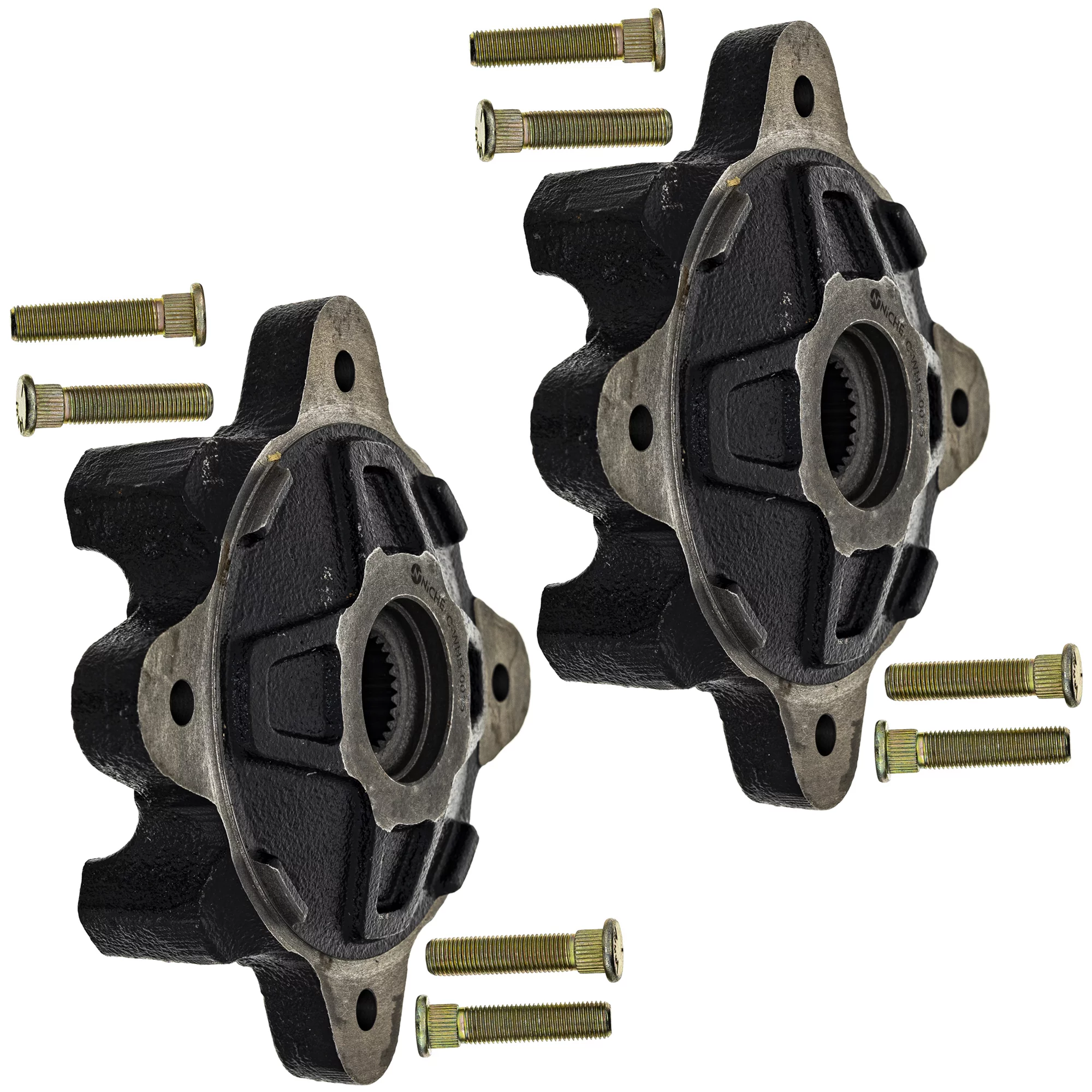 Niche Front Wheel Hub for Polaris Ranger 500 700 RZR 4 800 5137127-067 2 Pack UTV 519-CWH-2237B