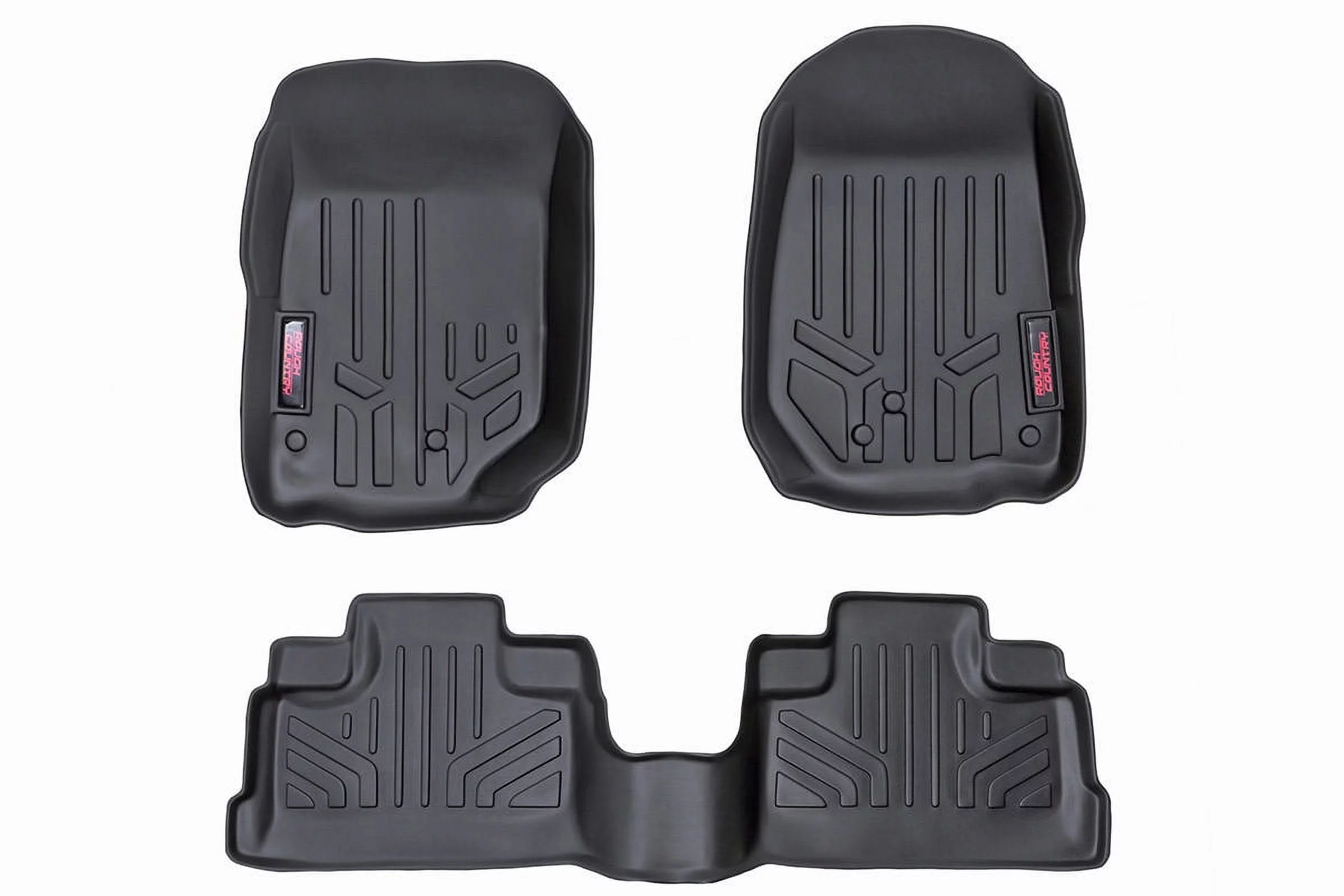 Rough Country Floor Mats for 2014-2018 Jeep Wrangler JK Unlimited - M-61412