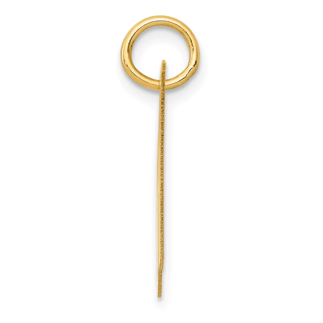 Carat in Karats 14K Yellow Gold Medium Fancy Script Letter H Initial Pendant Charm With 14K Yellow Gold Lightweight Rope Chain Necklace 20''