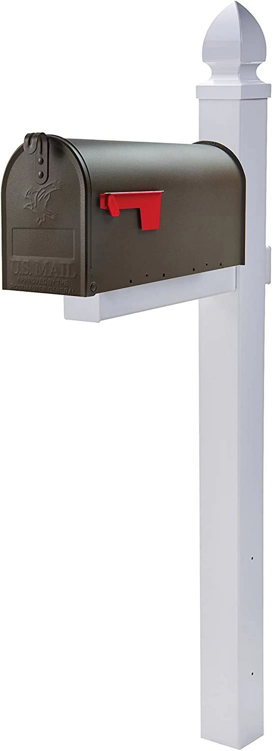 Gibraltar Mailboxes Elite Medium Capacity Galvanized Steel Bronze, Post-Mount Mailbox, E1100BZO
