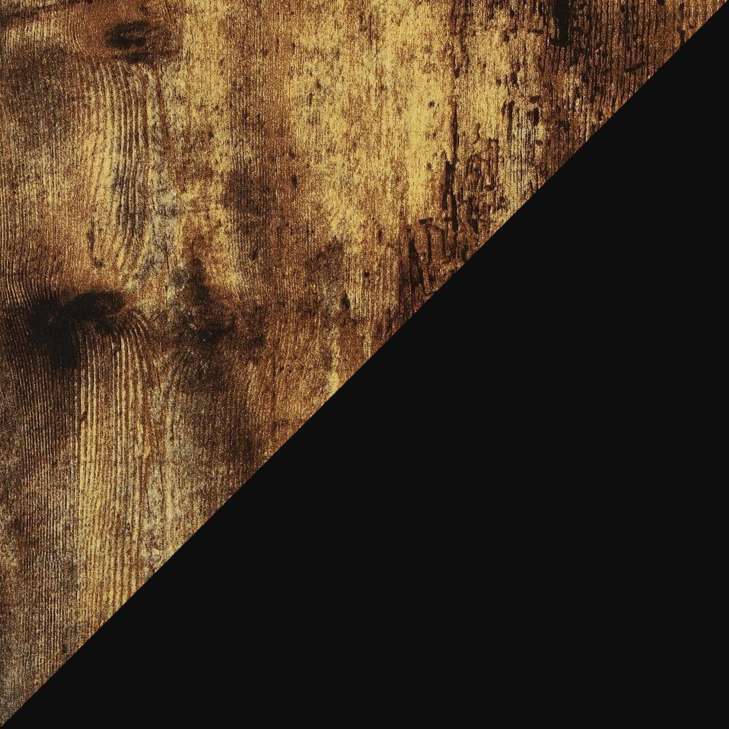 Graystone 31 Inch 2 Tier Plant Stand, Barnwood/Black