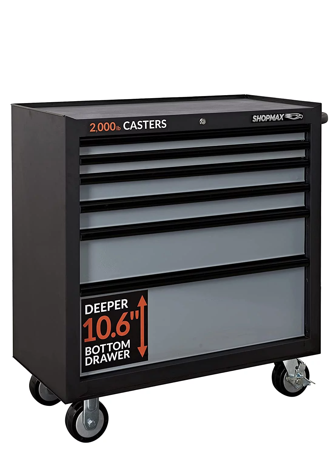 36 in. rolling cabinet W 6-Drawer