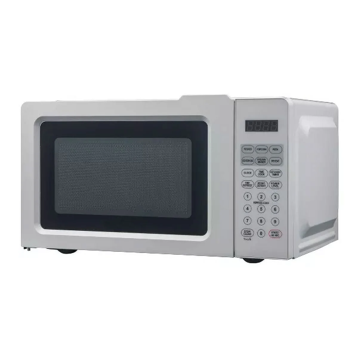 JYY White 700W Countertop Microwave Oven - Large capacity design, even heating, brings convenience to your cooking