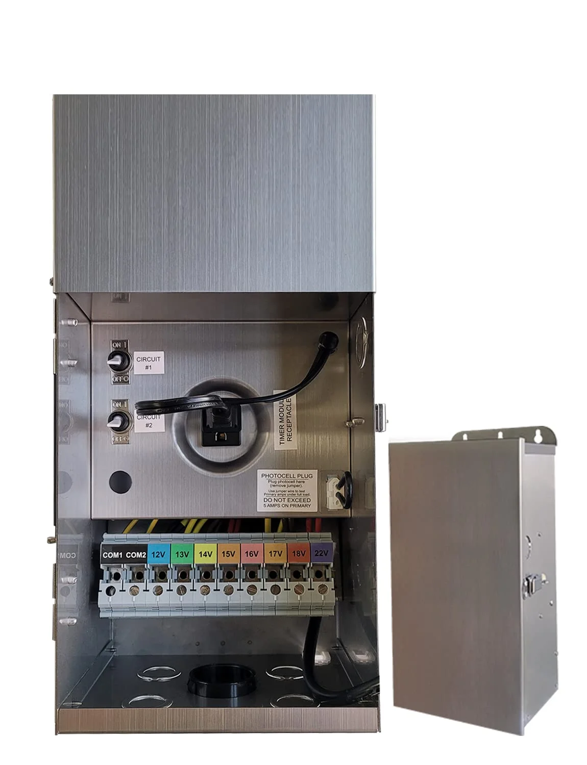 AUCHI 600W Low Voltage Transformer for Landscape Lighting,120V AC to 12/13/14/15/16/17/18/22V Multi-Tap Power Supply for Outdoor Landscape Lights,Yard Lights,Garden Lights(Transformer only)