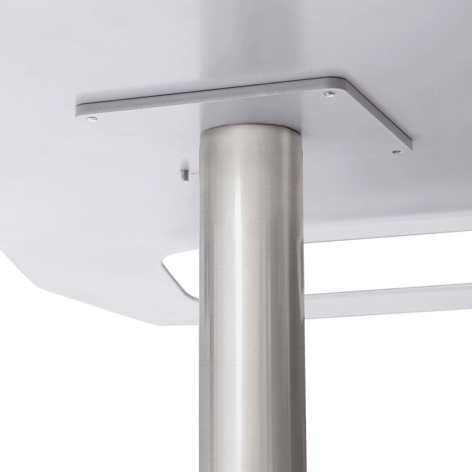 Medical Mobile Trolley Cart Height Adjustable Medical Rolling Cart with Wheels Desktop Lab Cart Beauty Salon Cart- White