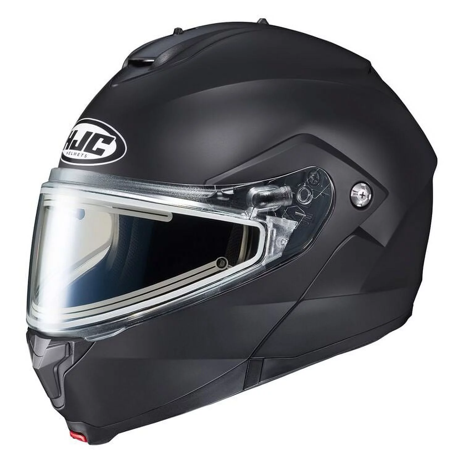 HJC C91 Solid snowmobile helmet with Electric Shield (X-Small, Semi Flat Black)