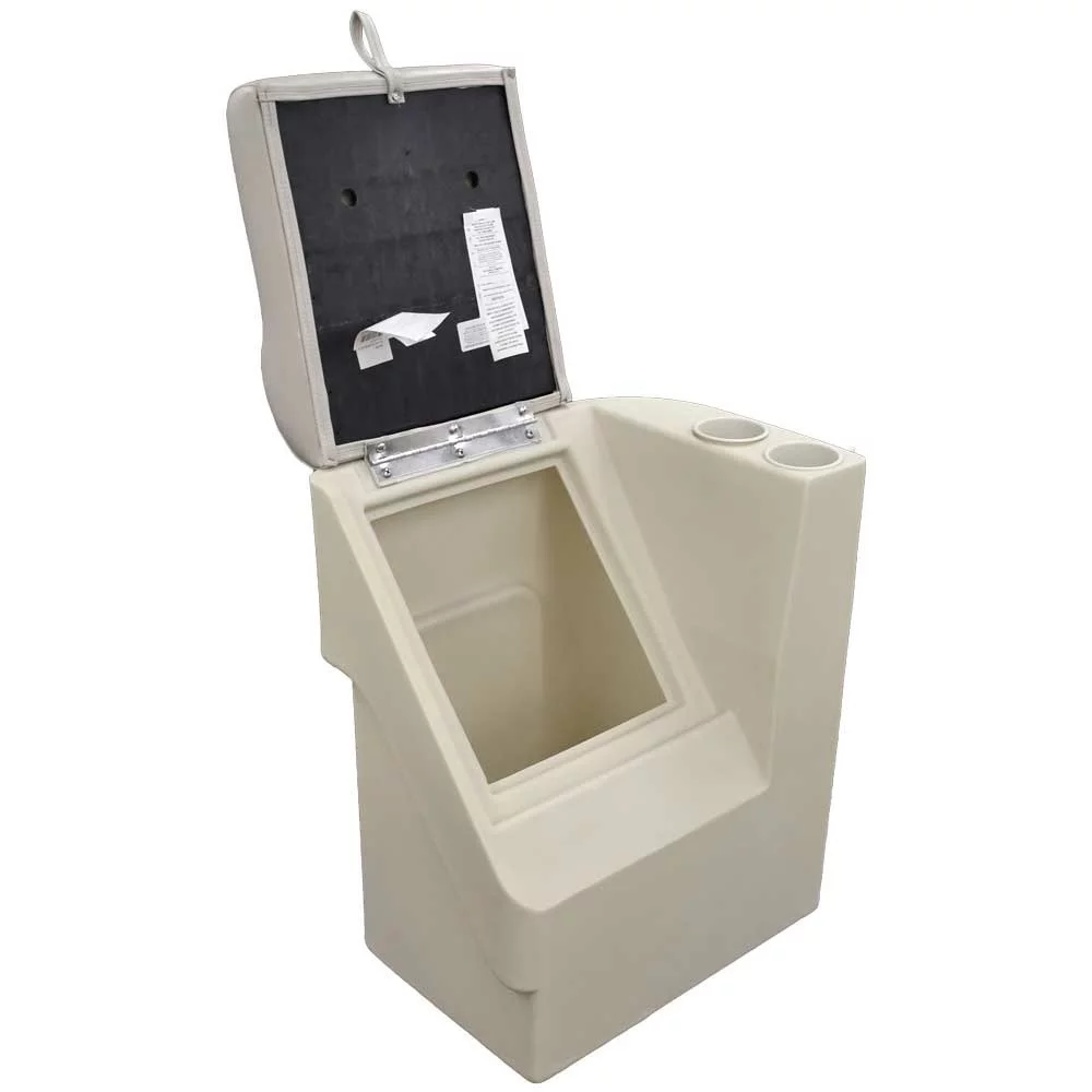 Wise Pontoon Boat Lean Back Seat 3407-1871 | Left 17 x 23 1/2 Inch Off Gray