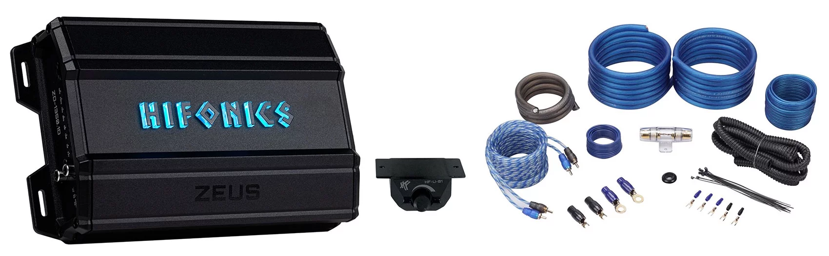 Hifonics ZD-1350.1D 1350 Watt Mono Car Audio Amplifier 1 Ohm Class-D+Amp Kit