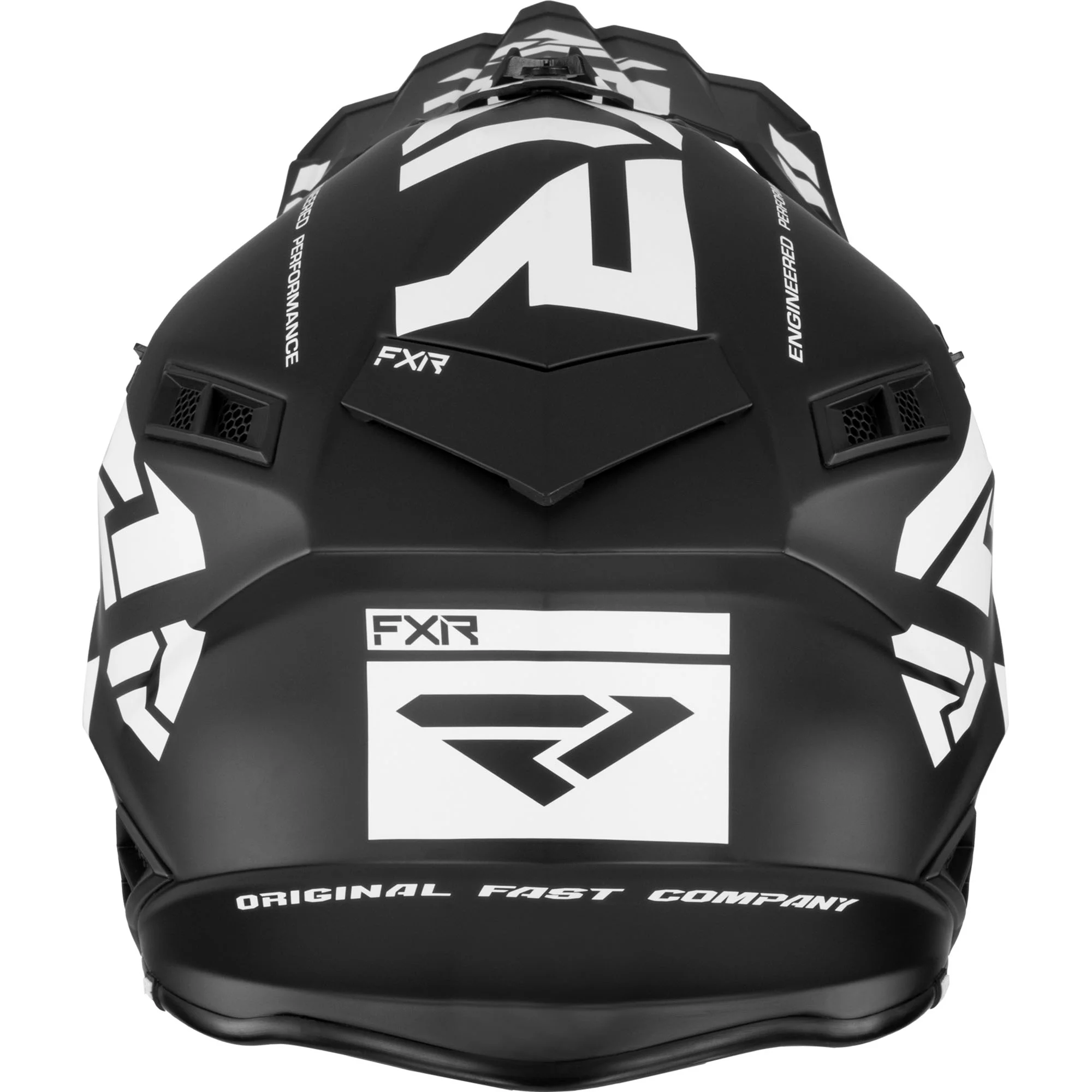 FXR  Helium Race Div Helmet D-Ring Super-Lite 365 Vent Nose Guard Black White - Large - 220603-1001-13