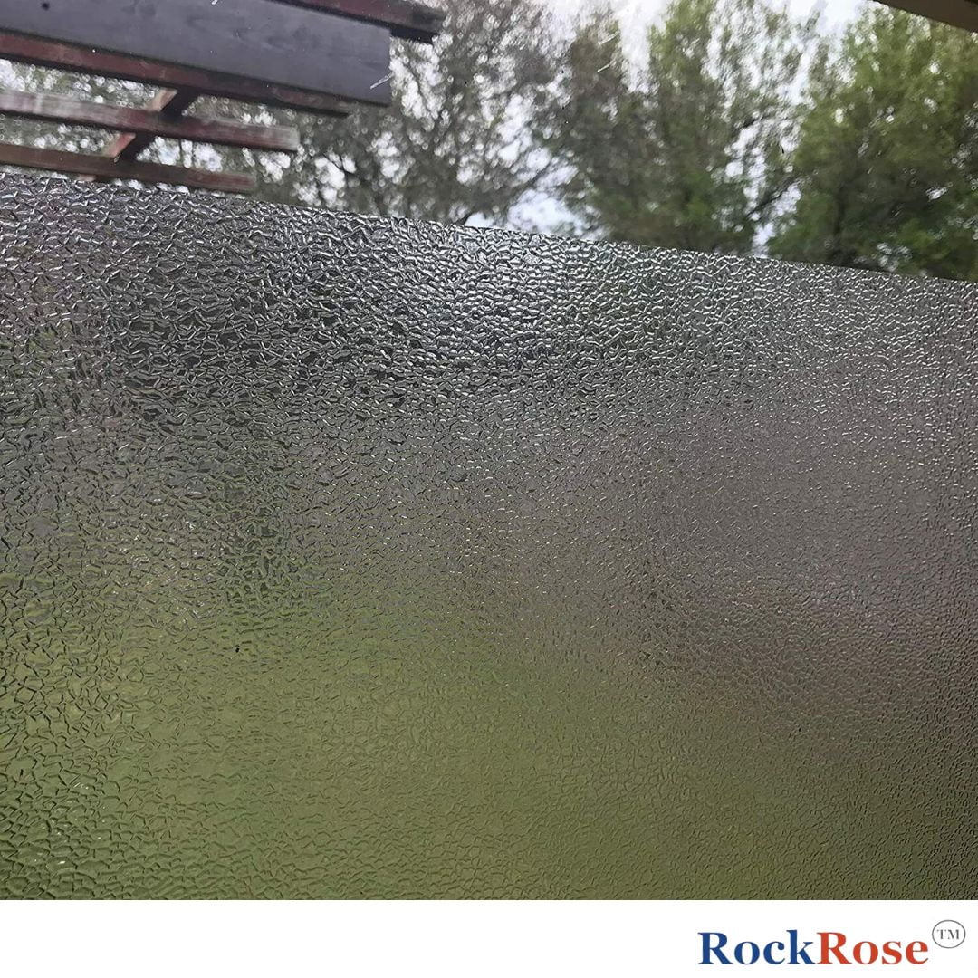 Rockrose Privacy Window Film Lightly Frosted Static Cling 17.7