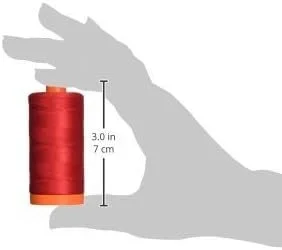 Aurifil 50wt Mako Cotton Thread 1,422 yards - Red A1050-2250