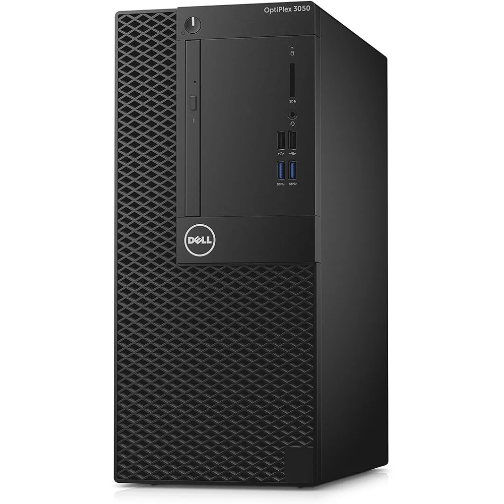 Restored Dell 5050 Desktop Tower Intel Core i3 CPU 8GB RAM 512GB SSD Webcam 22