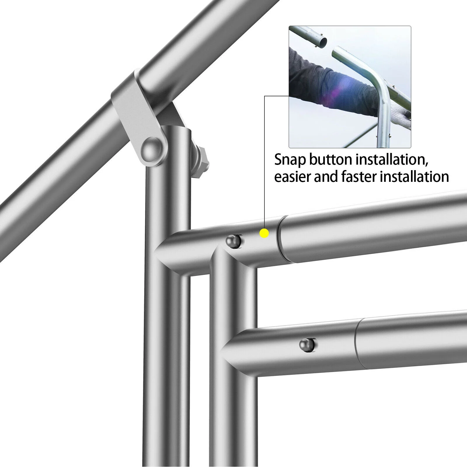 Large Walk in Chicken Run Coop Hen House Enclosure Backyard Poultry Cage Cover 20'x10'