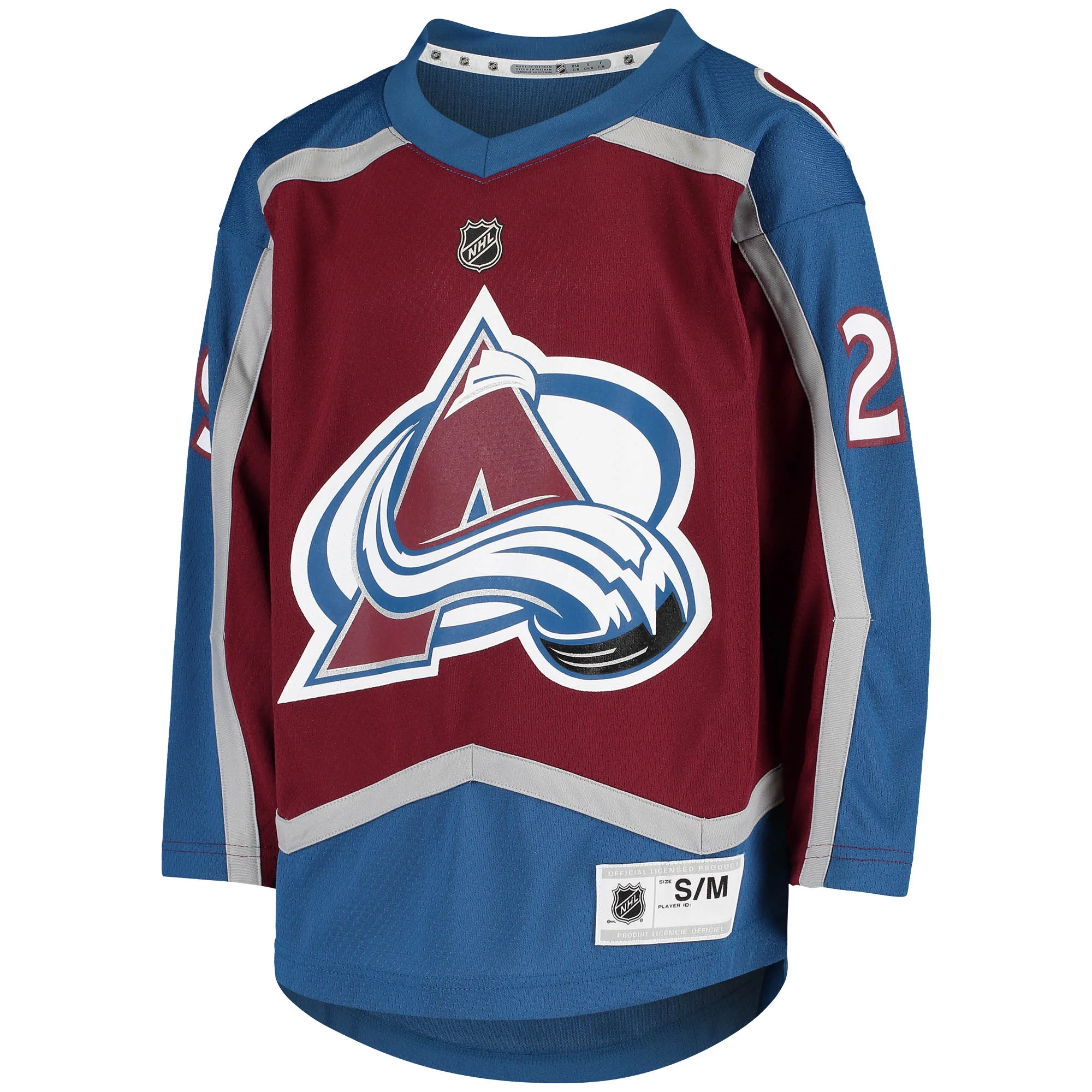Youth Nathan MacKinnon Burgundy Colorado Avalanche Home Replica Player Jersey