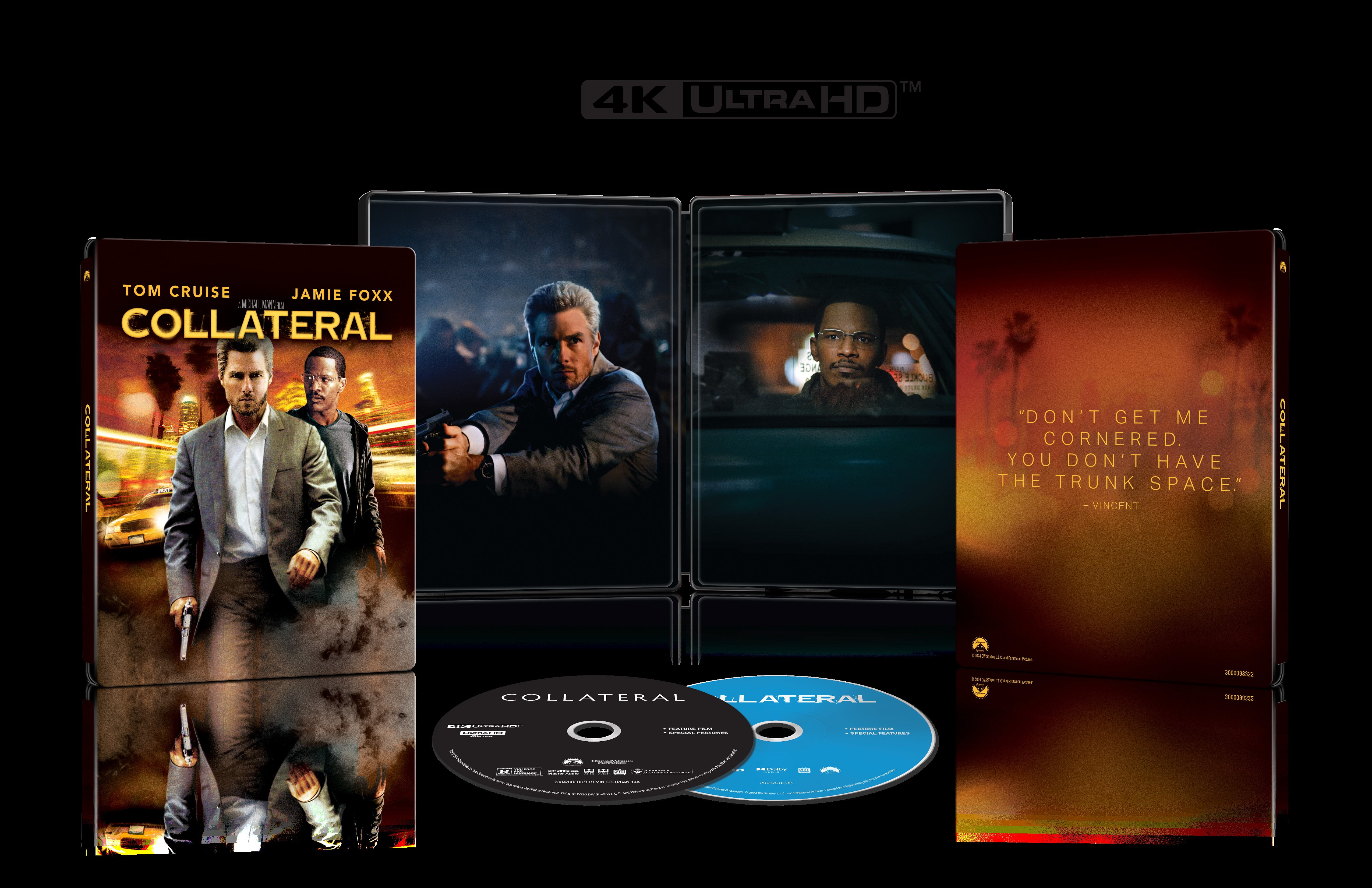 Collateral (Steelbook) (4K Ultra HD + Blu-Ray + Digital Copy)
