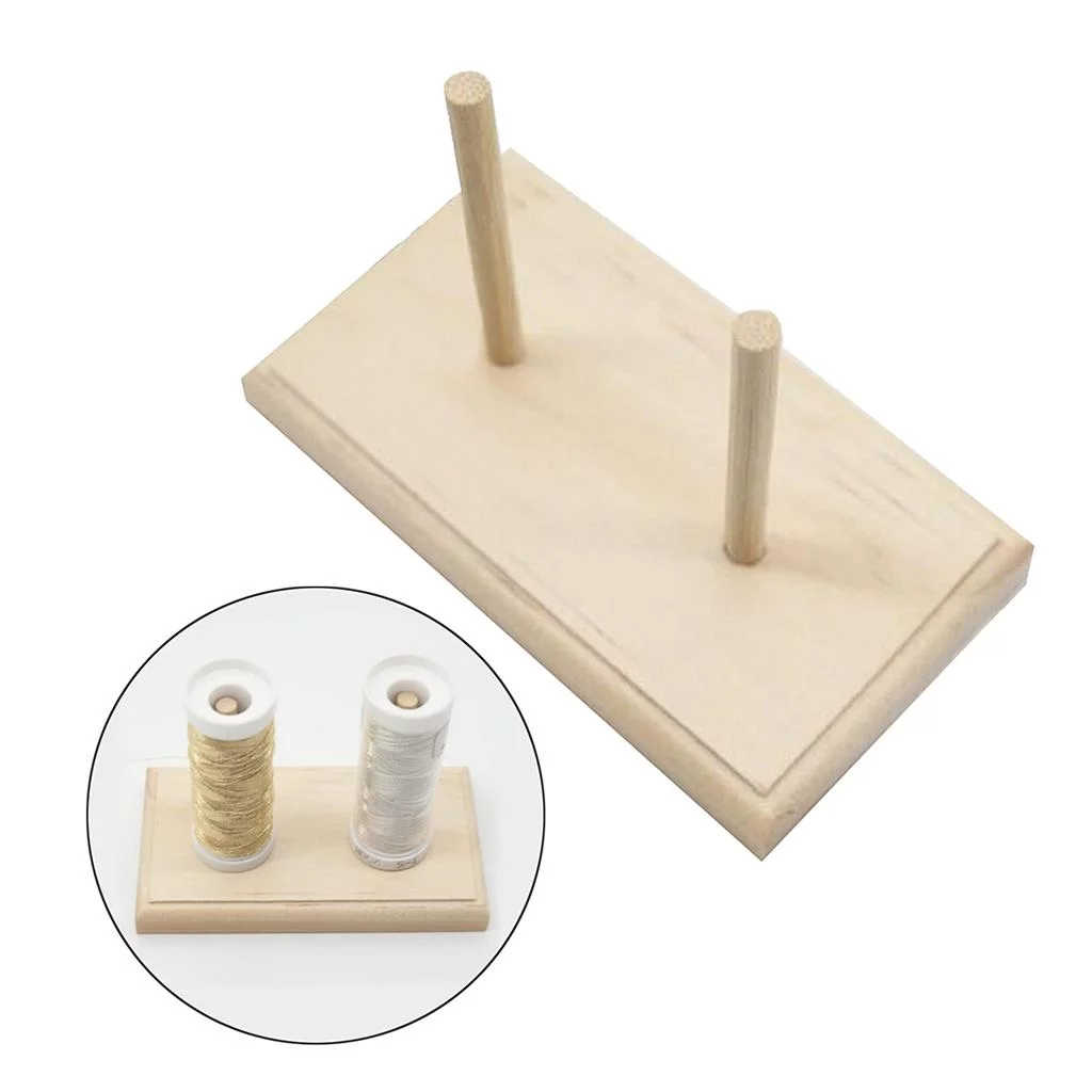 Wooden Yarn & Thread Holder 9x5x5cm